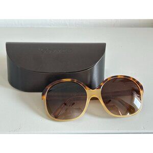 Oliver Peoples Casandra Havana Plastic Frame OV5235S Sunglasses Italy in Box